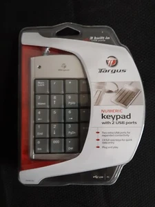 TARGUS NUMERIC KEYPAD WITH 2 PORT USB HUB PAUK10U - Picture 1 of 2