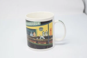 STARBUCKS Coffee Mug Nighthawks by D. Burrows Chaleur Edward Hopper DINER 1999 - Picture 1 of 7