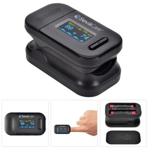 Fingerspitzenpulsoximeter Blut Sp02 Sauerstoffsättigung Herzfrequenzmesser - Bild 1 von 6