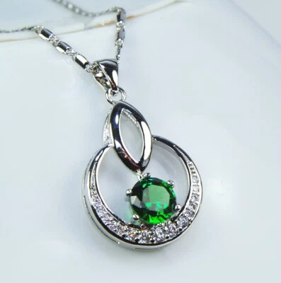  Damenanhänger  bildhübsche Anhänger Filled Gold 18K 750er Emerald + Topas - Bild 1 von 2