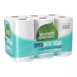 7th Generation 2-Ply 100% Recycled Standard Toilet Paper White SEV - Picture 1 of 3