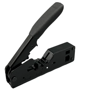 RJ45 Crimper Network Tools Ethernet Cable Stripper Through Connector Cat7/6/5 A - Afbeelding 1 van 11