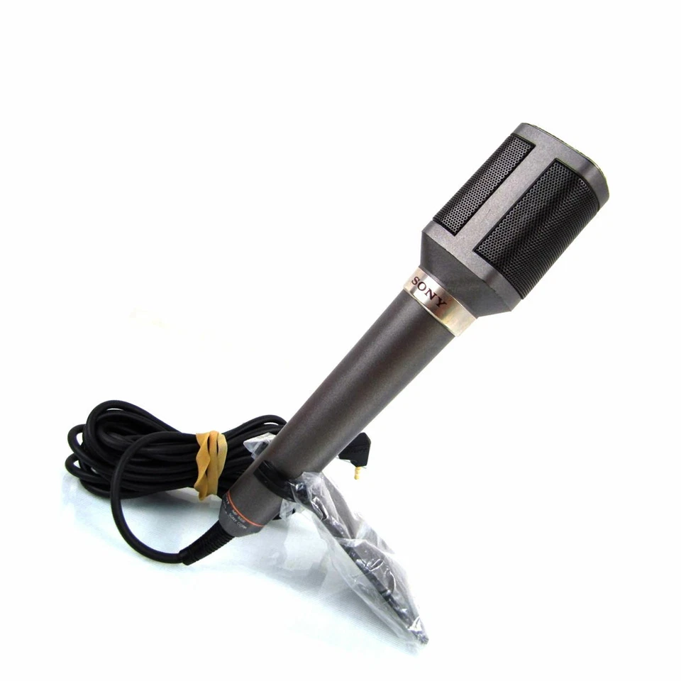 Sony - F-99EX Dynamic Stereo Mic Uni-Directional with Desk Stand (Open Box) - Image 1 of 1