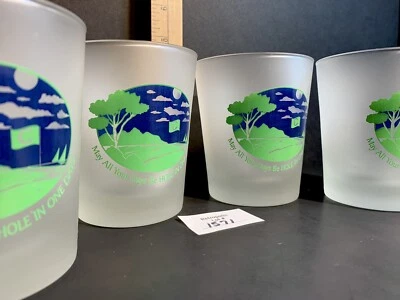 4 vasos de golf vasos agujero en uno Lowball barware Foto 1 de 4
