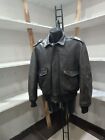 Model Schott Leather Jacket Used Man Dark Brown Size 48 Xxr20l