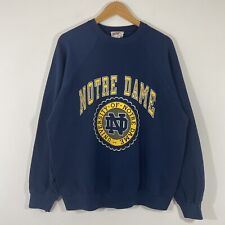 VTG 90s Nutmeg Notre Dame Crewneck Sweatshirt Fighting Irish College Football XL