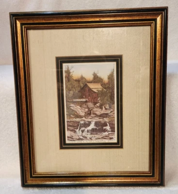 Impresión litográfica firmada por Lonnie C Blackley Jr "West Virginia Mill" 119/1250 Foto 1 de 4