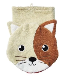 Fürnis - Bio Baumwolle Waschlappen / Waschhandschuh - Katze Karoline - Bild 1 von 1