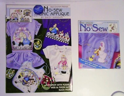 Daisy Kingdom No-Sew Applique 2 pack Easter Friends 6923 Bunny Costume Vintage - Image 1 of 2