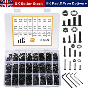 1225pcs Stainless Steel Hex Screws & Socket Bolts Nuts Set Assorted M2 M3 M4 M5 - Picture 1 of 7