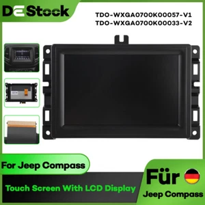 TDO-WXGA0700K00033-V2 LCD Pantalla Táctil Repuesto Para JEEP Compass 2017-2022 - Imagen 1 de 7