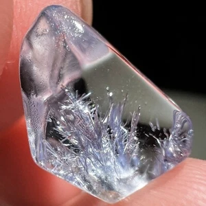 4.5Ct Very Rare NATURAL Beautiful Blue Dumortierite Crystal polishing Specimen - Picture 1 of 11