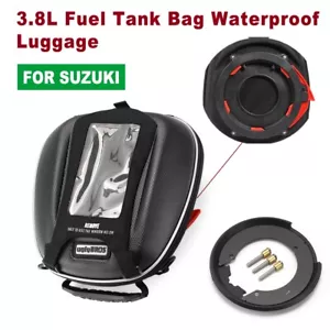For Suzuki GSX-R 600/750/1000 GSX-S1000/GT 3.8L Fuel Tank Bag Waterproof Luggage - Picture 1 of 24