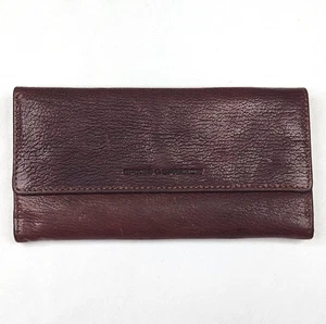 Cartera larga de cuero marrón Spikes & Sparrow triple a presión con bolsillo con cremallera en la esquina - Imagen 1 de 16