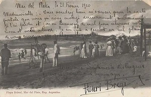 HENRI BREGI French Aviator Original Vintage HANDSIGNED Postcard 1910 - Picture 1 of 1