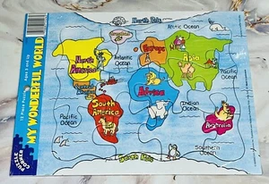 My Wonderful World/ My Beautiful Country United States Map Puzzle x2 Age 3+ - Picture 1 of 2