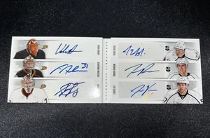 2013 Playoff Contenders 3V3 Booklet Frederik Andersen/Tyler Toffoli RC Auto /100 - Picture 1 of 3