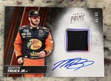 2018 Panini Prime MARTIN TRUEX Jr. Race-Used Autograph Card 48/99