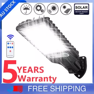 9000W LED Solar Flood Light Motion Sensor Security Wall Yard Street Outdoor Lamp - Picture 1 of 25