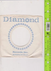 DIAMOND 45 RPM COMPANY SLEEVE - Picture 1 of 1