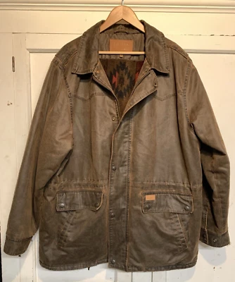 Outback Trading Company Men's Ranchers Oilskin Jacket XL Lined 2802 Western - Image 1 of 4