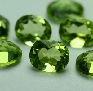Peridoto 5x4 Ovalado, ¡Verde Manzana! - Imagen 1 de 1