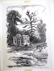 Laure Masereel House in Woods xilografia firmata belga senza cornice sigillo rialzato LMM73 - Foto 1 di 5