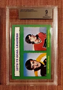 1973-74 O-Pee-Chee #133 Phil Esposito Boston Bruins Hockey Card BVG 9 MINT POP 1 - Picture 1 of 2