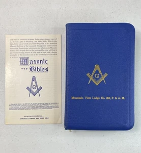 Holy Bible Masonic Edition A.J.HOLMAN Company 1957 Mountain View Lodge No. 252 - Bild 1 von 12