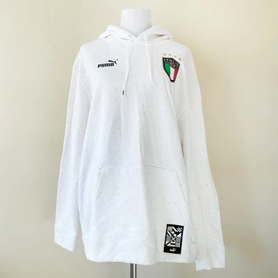 Puma Italia Fútbol Fútbol Cultura Sudadera con Capucha Hombre Talla Grande Sudadera Confeti Foto 1 de 4