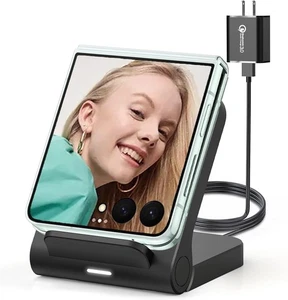 Geyo Wireless Charger for Samsung Galaxy Z Flip, 15W Fast Wireless Charging S - Picture 1 of 6