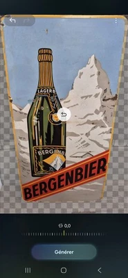 plaque émaillée ancienne bière - Photo 1/4