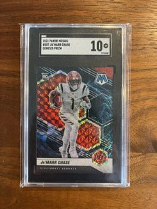 2021 Panini Mosaic Football Ja’Marr Chase Genesis Case Hit SSP #307 SGC 10 RC - Picture 1 of 2