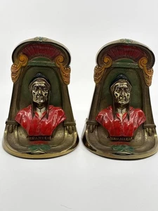 The Kronheimer / 1925 Vintage K&O Decorative Weighted Bronze-clad Dante - Imagen 1 de 7