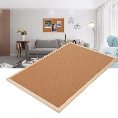 Cork Board Cork Bulletin Board Wooden Frame For Office - Image 1 of 4