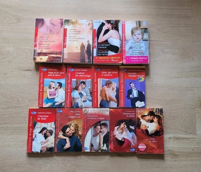 Lot de 13 livres Harlequin (19 romans) séries Passions, Rouge Passion, Audace - Photo 1/4