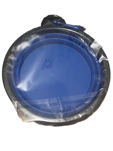 Tazón plegable para mascotas azul perro gato tazón de comida agua alimentación silicona tazón portátil - Imagen 1 de 5