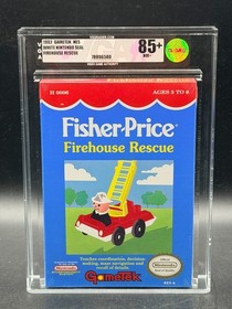 Fisher Price Firehouse Rescue Nintendo NES OVAL SOQ REV A Sealed New VGA 85+