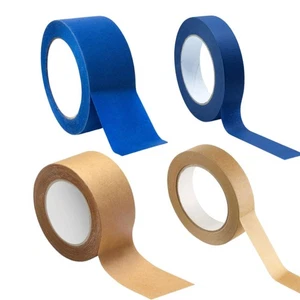 Braun Kraftpapier Verpackung Paketband umweltfreundlich recycelbar 50m Papierband - Bild 1 von 21