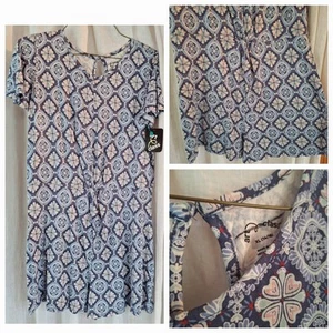 New W/o Tag ART CLASS Romper Girls XL 14 16 Medallion Romper Jumper Shorts - Picture 1 of 1