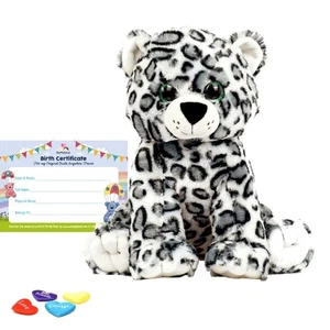 Storm The Snow Leopard - Stuff & Fluff Sitting Plush - Picture 1 of 3