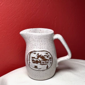 Onion River Pottery Pitcher Creamer Maple Syrup 6 oz Vermont USA - Picture 1 of 6