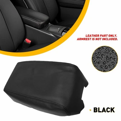 Fits 2009-2014 Nissan Maxima Leather Skin Black Center Console Lid Armrest Cover Foto 1 de 4