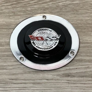 Corvette Steering Wheel Horn Button - 1978 25th Anniversary - NOS - GM# 473082 - Picture 1 of 3