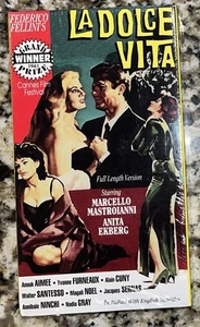 La Dolce Vita 1992VHS Full Length Version Cannes Film Festival Brand NEW SEALED - Picture 1 of 6