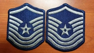 Coppia toppe sergente maestro senior US Air Force insegne piccole - Foto 1 di 2