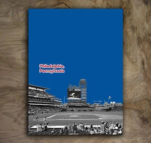 Philadelphia Phillies Sports Poster MLB Art Print Rare Hot New 12x16" - Picture 1 of 1