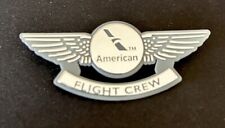 American Airlines Junior Captain Pilot Flight Attendant Wings Plastic Pin silver