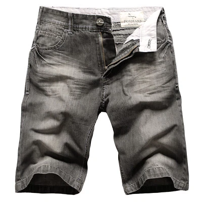 FOX JEANS Men's Enoch Black Denim Shorts  SIZE 32-44 - image 1 of 4