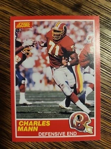 1989 Score #113 Charles Mann Washington Redskins - Picture 1 of 2